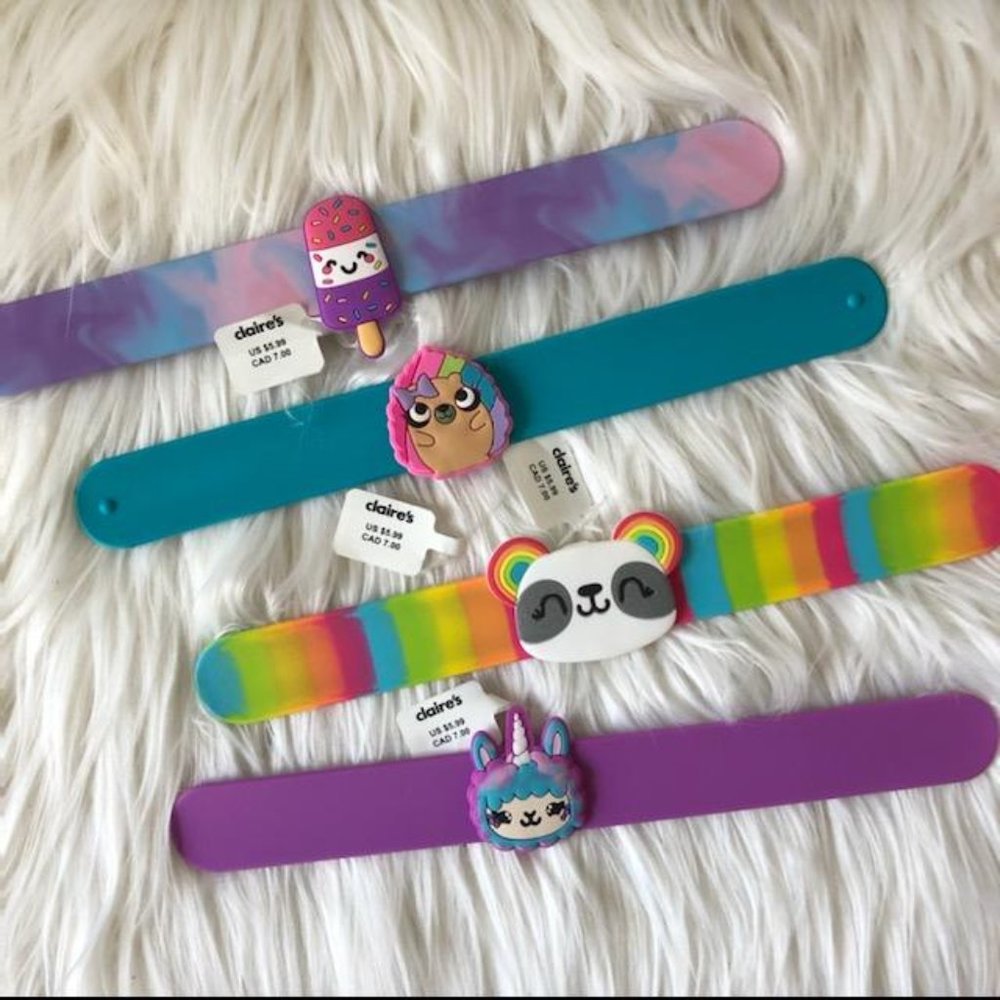 Claire's Set of 4 Slap Bracelets